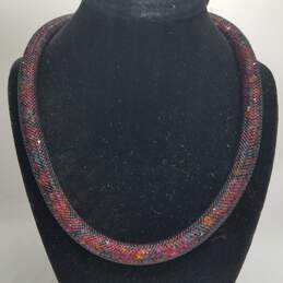 Swarovski Crystal Multicolor Necklace 15" & Wrap Bracelet Bundle 2pcs. 46.7g alternative image