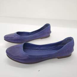 Frye Women's 'Carson' Blue Leather Flats Size 6.5B alternative image