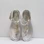 Ralph Lauren Jelly Rubber T Strap Sandals Silver 7 image number 6