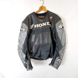Honda Men Multicolor Motorcycle Jacket Sz 44