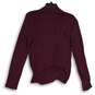 NWT LUSH Womens Maroon Long Sleeve Front Knotted Blouse Top Size M image number 2