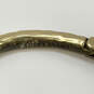Designer Lucky Brand Stylish Gold Plated Elephant Head Bangle Bracelet image number 4