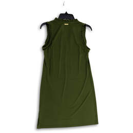 Womens Green Knee Length Sleeveless V-Neck Pullover Shift Dress Size Small alternative image