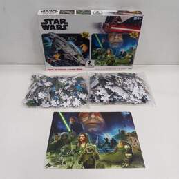 Set of 2 Star Wars Prime 3D 500 Pcs Puzzles IOB