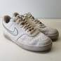 Nike Court Vision Low White Metallic Silver Women's Casual Shoes Size 8.5 image number 6