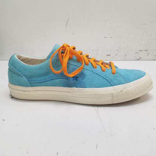 Converse x Golf Le Fleur Tyler the Creator One Star Ox Blue Sneakers Men's Size 12 image number 1