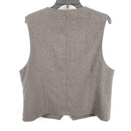 Joseph Abbound Men Brown Wool Vest XL alternative image