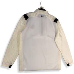 NWT Mens White 1/4 Zip Long Sleeve Cold Gear Golf Athletic Jacket Size XL alternative image