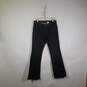 Womens Dark Wash Regular Fit Stretch Denim Bootcut Leg Jeans Size 12T image number 1