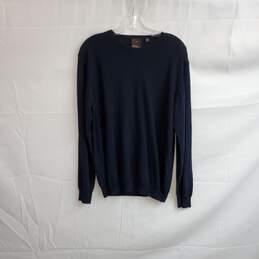 Oscar Jacobson Navy Blue Knit Sweater MN Size M