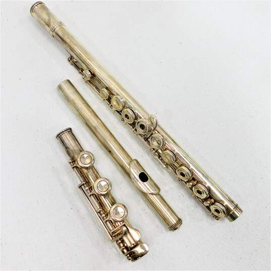 Emerson Brand Open Hole Flute w/ B Foot Joint and Sterling Silver Head Joint image number 2