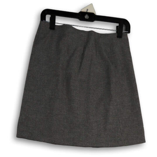 Womens Gray Regular Fit Classy Button Accented Casual Mini Skirt Size 0 image number 2
