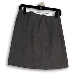 Womens Gray Regular Fit Classy Button Accented Casual Mini Skirt Size 0 alternative image