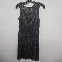 Metallic Tiered Ruffled Sleeveless Dress alternative image