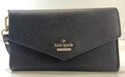 Kate Spade Black Leather Wristlet