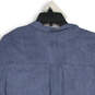 NWT Womens Blue Spread Collar Cuff Sleeve Button Up Shirt Size Small image number 4