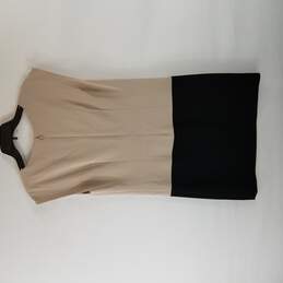 DKNY Women Tan Sleeveless Dress S alternative image