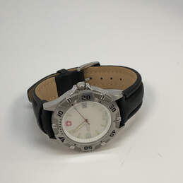 Designer Wenger White Round Dial Adjustable Leather Strap Analog Wristwatch alternative image
