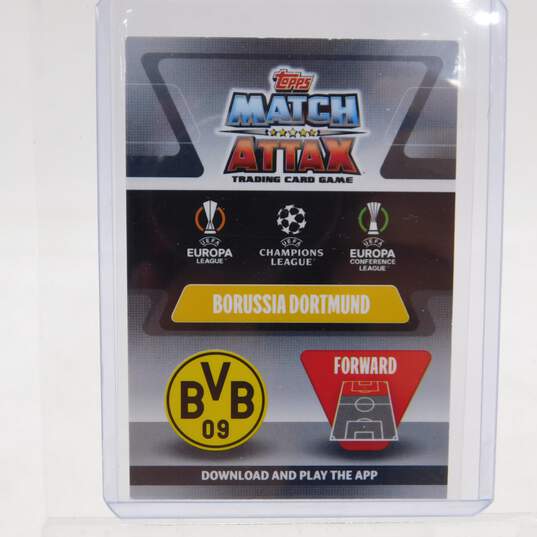 2021-22 Erling Haaland Topps Match Attax UCL Extra Hat Trick Hero image number 2