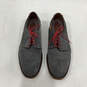 Mens 20-4379 Gray Suede Round Toe Lace-Up Oxford Dress Shoes Size 10.5 image number 5