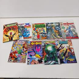 Bundle Of 9 Assorted DC & Marvel Comic Books
