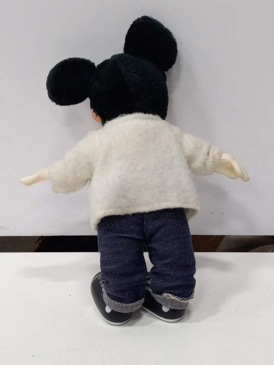 Vintage Applause Disney Mickey Mouse Doll in Blue Jeans image number 3
