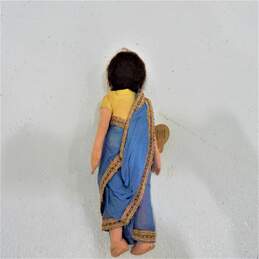 Vintage 1950s Handmade in India Cloth Bengali Maharashtrian Doll alternative image