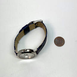 Designer Vera Bradley Blue Silver-Tone Adjsutable Strap Analog Wristwatch alternative image