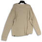 Mens Tan Ride The Wind Thermal Waffle Crew Neck Pullover T-Shirt Size XXL image number 2