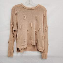 Madewell WM's Blush Tassel Pullover Sweater Size SM