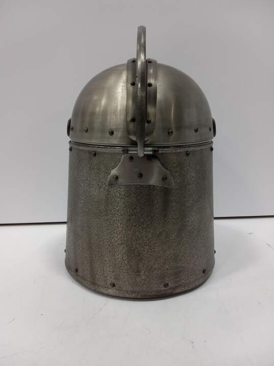Metal Medieval Helmet Ice Bucket image number 3