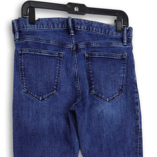Mens Blue Denim Medium Wash 5-Pocket Design Skinny Leg Jeans Size 31X32 image number 4