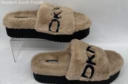 DKNY Womens Brown Black Fur Shoes Size 8.5M alternative image