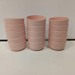 Berry Bites Pink Vinyl Dessert Bowls 15pc Lot