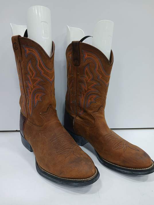 Tony Lama  Leather Cowboy Boots Sz 10.5 D image number 1