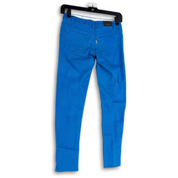 Womens Blue Denim Medium Wash Pockets Stretch Skinny Leg Jeans Size 14 alternative image