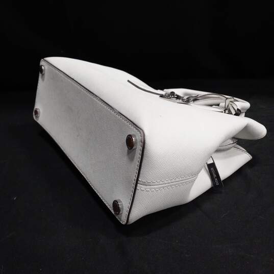 Michael Kors White Leather Top Handle Bag image number 3
