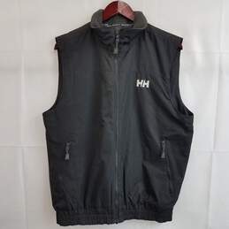 Helly Hansen black fleece vest men's M