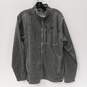 The North Face Men's Canyonlands Gray Heather Full Zip Mock Neck Fleece Jacket (Size L) image number 1