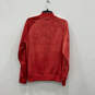 Mens Red Long Sleeve Side Pockets Full-Zip Track Jacket Size Small image number 2