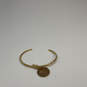 Designer Stella & Dot Gold-Tone Knot Rhinestone Classic Cuff Bracelet image number 3