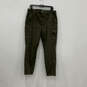 NWT Womens Green Pockets Stretch High Rise Denim Skinny Jeans Size 32/14 image number 1