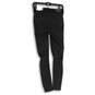 NWT Womens Black Denim Dark Wash Distressed Skinny Leg Jeans Size 4 image number 2