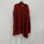 72 Faded Glory Womens Red Knitted Long Sleeve Open Front Cardigan Sweater Sz 1X image number 1