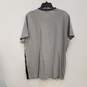 Unisex Adults Gray Cotton Round Neck Short Sleeve Pullover T-Shirt Size XL image number 2