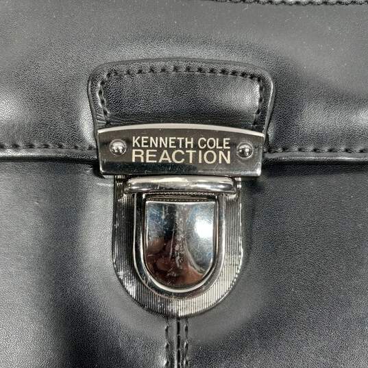 Kenneth Cole Unisex Black Leather  Brief Case image number 3