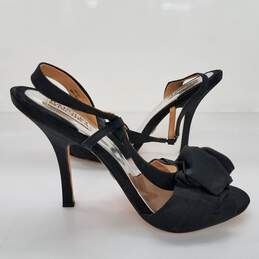 Badgley Mischka Women's Floral Black Heels Size 8 alternative image