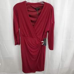 Laundry by Shelli Segal Burgundy Ruched Waist in Women's Size 8