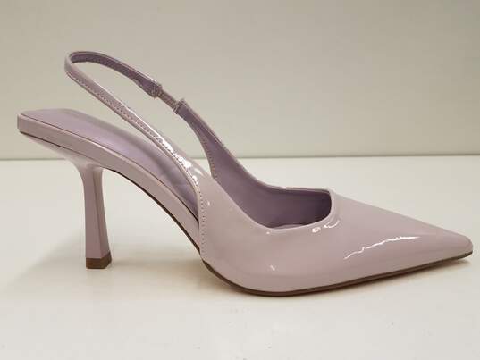 Anne Klein Patent Leather Slingback Heels Purple 8 image number 4