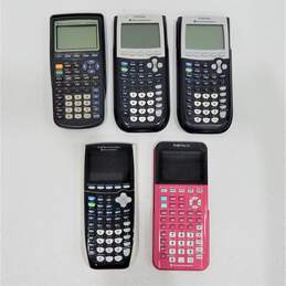 Texas Instruments Graphing Calculators Lot of 5 Ti-84 Plus CE